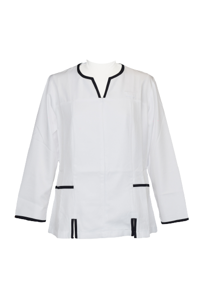 Nobleswear - LONG SLEEVE WHITE WICKING FABRIC TUNIC
